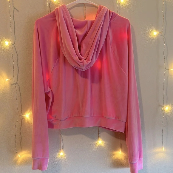 Victoria’s Secret Velour Slouchy Zip Up Hoodie 💗 - Picture 2 of 4